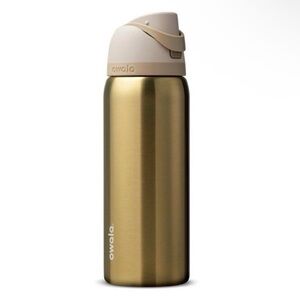 Special Edition Holiday Owala 32oz Stainless Steel FreeSip Water Bottle GOLD